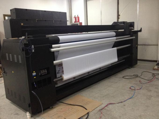 μηχανή εκτύπωσης υφάσματος 2.2m υφαντική ψηφιακή που θερμαίνει τον εσωτερικό εκτυπωτή υφασμάτων σημαιών 1