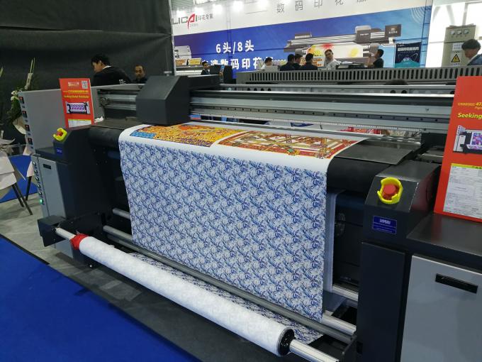 Μηχανή εκτύπωσης υφάσματος Dgital εκτυπωτών Inkjet πολυεστέρα για την παραγωγή εμβλημάτων σημαιών 2