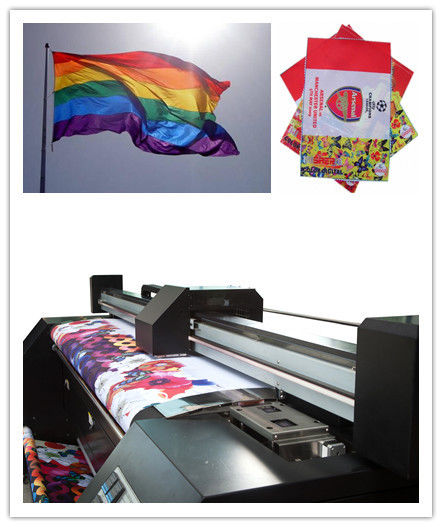 Διπλή εξάχνωση μηχανών εκτύπωσης σημαιών CMYK Epson DX7 για 230g το ύφασμα συσκότισης 2