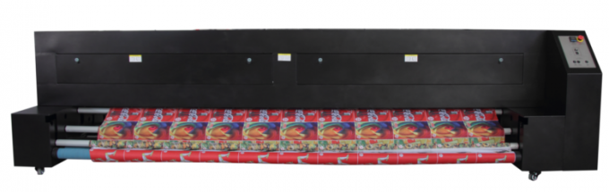 υφαντικός εκτυπωτής Mimaki σημαιών εξάχνωσης 1800mm με το διπλό CMYK θερμαστρών χρώμα μηχανών 3