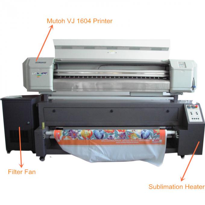 Εκτυπωτής μεγάλου σχήματος 1440 DPI Mutoh με άμεσα το σύστημα εκτύπωσης υφάσματος 0