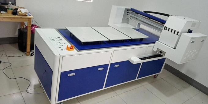 Ψηφιακός εκτυπωτής μπλουζών βαμβακιού υφάσματος μηχανών εκτύπωσης μπλουζών αυτόματος με το μελάνι χρωστικών ουσιών 1