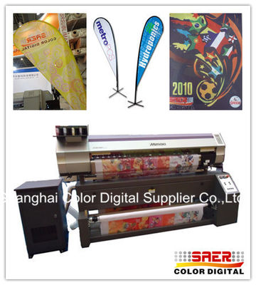 1.6M ψηφιακός υφαντικός εκτυπωτής Inkjet Mimaki για τη διαφήμιση της σημαίας
