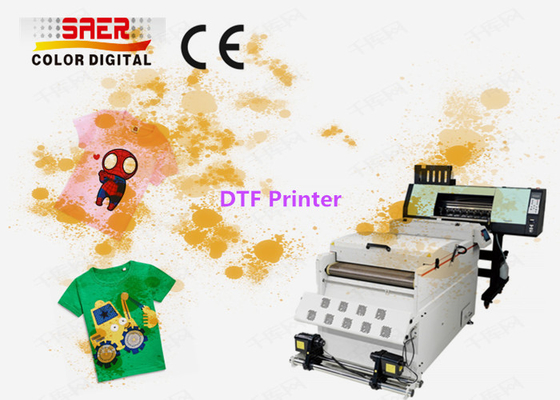 Ψηφιακό 60cm Inkjet T-shirt εκτυπωτικό μηχάνημα Μεταφορά θερμότητας PET ταινία DTF εκτυπωτής