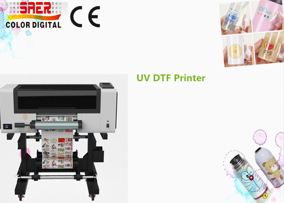 UV DTF εκτυπωτής όλα σε ένα μεταφοράς ταινία UV εκτυπωτή με 3 τεμάχια κεφάλι