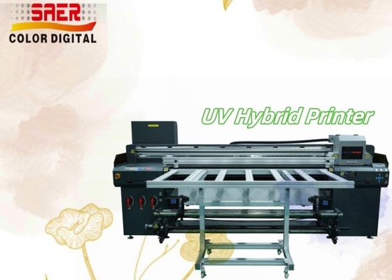 Μεγάλο μορφότυπο Υβριδικό UV Roll To Roll & Flatbed εκτυπωτής Πολυλειτουργικός εκτυπωτής μελάνι