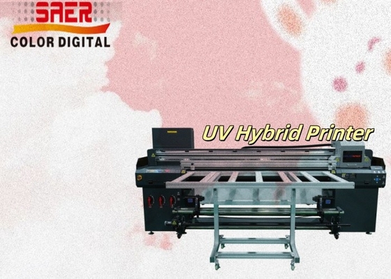 SAER Ελκυστική πώληση UV εκτυπωτική μηχανή Flatbed Υβριδική UV κυλίνδρους σε κυλίνδρους και flatbed εκτυπωτής