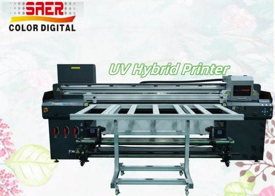 SAER UV Plotter Υψηλής ανάλυσης κεφαλής εκτύπωσης ευρείας μορφής Roll to Roll και flatbed UV υβριδική εκτυπωτική μηχανή