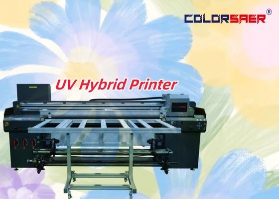 Ψηφιακό 180cm νέο σχεδιασμό UV plotter Roll to roll και Flatbed UV Υβριδικό εκτυπωτή