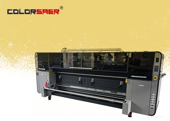 SAER KJ48-QL Print Head Sublimation Printer with Roll-to-Roll Printing and 3200mm Width for Textile and Flag Printing