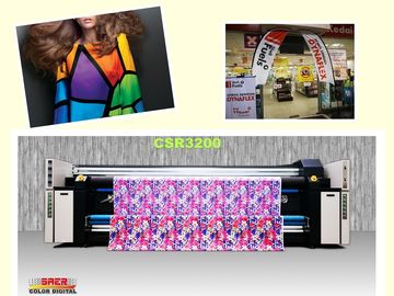Διπλό ανώτατο ψήφισμα εκτυπωτών 1800DPI Inkjet μηχανών εκτυπωτών υφάσματος μελανιού χρωστικών ουσιών Cmyk