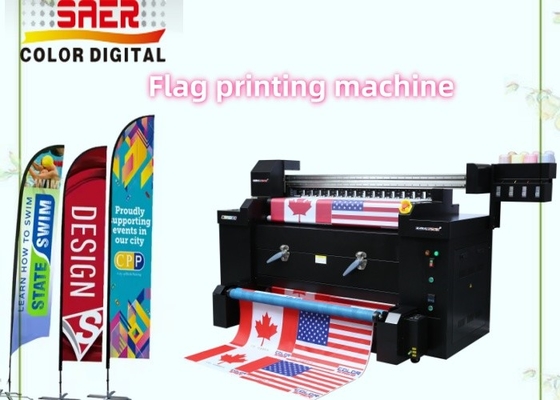 Flag Fabric Banner Roll Inkjet Sublimation Digital Printing Plotter Large Printer Flag Machine