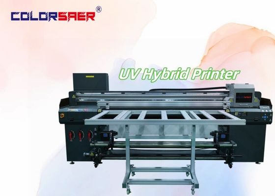 Digital High Quality Flatbed and Roll to roll UV Hybrid Printer Sign Printing Machine