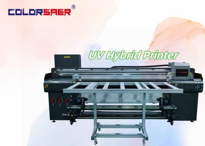 Digital High Quality Flatbed and Roll to roll UV Hybrid Printer Sign Printing Machine