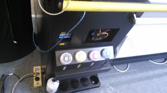 Διπλή DX7 τυπωμένων υλών μηχανή εκτύπωσης υφάσματος κεφαλιών ψηφιακή για την παραγωγή σημαιών