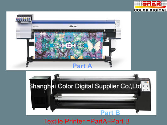 Αρχικός TS34-1800A Mimaki ψηφιακός εκτυπωτής υφάσματος με τη θερμάστρα εξάχνωσης