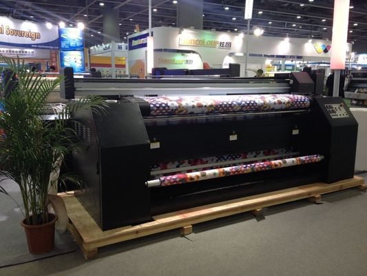 360 - μηχανή εκτύπωσης σημαιών/εμβλημάτων διαφήμισης εξάχνωσης χρωστικών ουσιών κεφαλών εκτύπωσης 1440dpi DX7