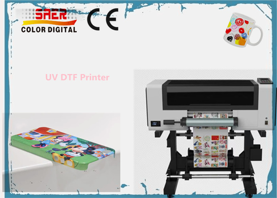 30cm UV DTF εκτυπωτής με laminator 2 σε 1 Roll To Roll UV DTF Κρυστάλλινο λογότυπο εκτυπωτή