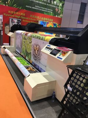 600 - Μηχανή υφαντικής εκτύπωσης 1800 Dpi, διπλός εκτυπωτής υφάσματος Cmyk βιομηχανικός