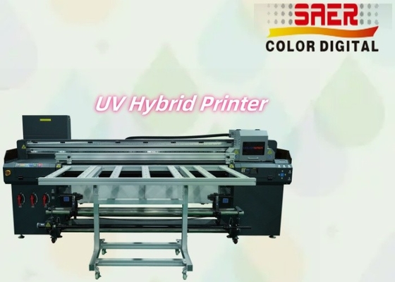 Ψηφιακός UV Inkjet εκτυπωτής Roll To Roll και Flatbed UV υβριδικός εκτυπωτής