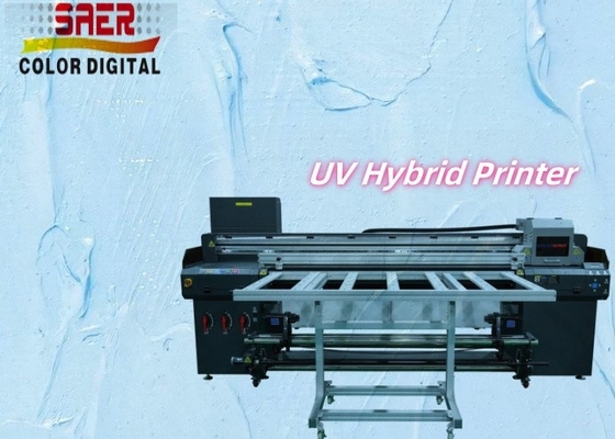 Ψηφιακός UV Inkjet εκτυπωτής Roll To Roll και Flatbed UV υβριδικός εκτυπωτής