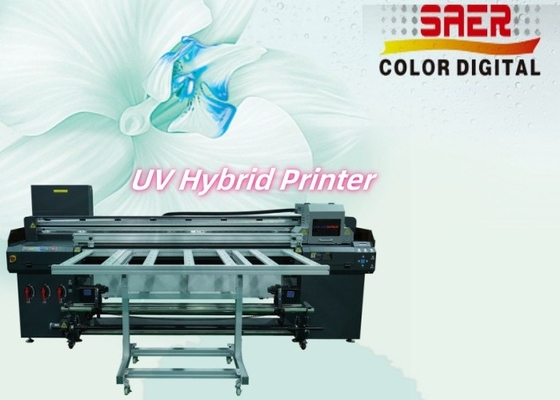 Ρολ με Ρολ και Flatbed UV Υβριδικός Εκτυπωτής φιλικό προς το προϊόν 180cm πλάτος UV εκτυπωτής