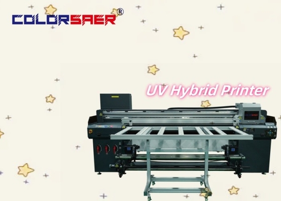 Αυτοματοποιημένος ψηφιακός υβριδικός UV Inkjet Plotter Νέα κατάσταση Roll to Roll και Flatbed UV υβριδικός εκτυπωτής
