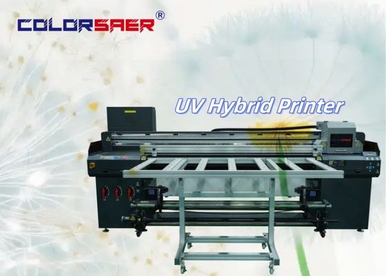 Εταιρική απευθείας προμήθεια 1.8m UV Υβριδική εκτυπωτής μελάνης κυλίνδρων και επίπεδης επιφάνειας για μηχανές καταστήματος