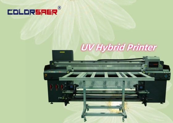 Νέος σχεδιασμός 1.8m 6ft Roll to Roll και Flatbed UV εκτυπωτής για διαφορετικά υλικά