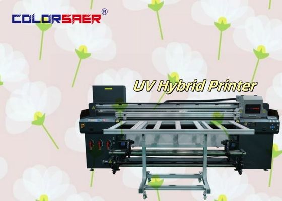 Ψηφιακό 180cm νέο σχεδιασμό UV plotter Roll to roll και Flatbed UV Υβριδικό εκτυπωτή