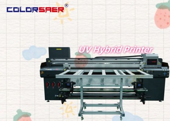 Φαρμακευτική τιμή 6FT UV Flatbed και Roll to Roll Υβριδικός εκτυπωτής με μεταγωγική ζώνη για συνεχή βιομηχανική παραγωγή