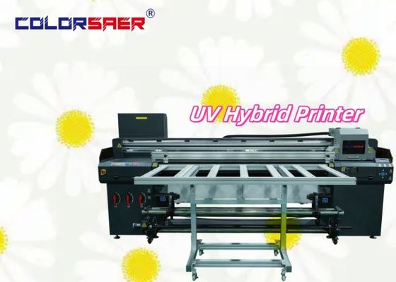 Εταιρική προμήθεια Υβριδικός εκτυπωτής UV Roll to Roll & Flatbed UV Plotter για εκτύπωση πανό βινυλίου ξύλου γυαλιού δέρματος