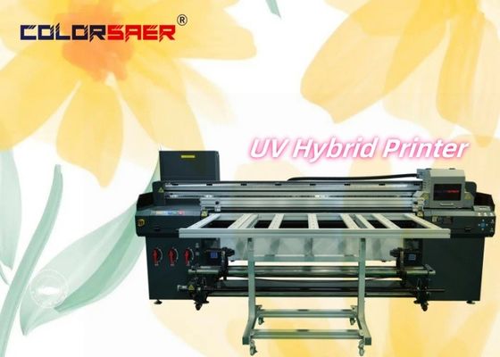 Εταιρική προμήθεια Υβριδικός εκτυπωτής UV Roll to Roll & Flatbed UV Plotter για εκτύπωση πανό βινυλίου ξύλου γυαλιού δέρματος