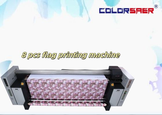 Αυτοματοποιημένο βαθμό CMYK Sublimation Inkjet Plotter Μεγάλη σημαία Roll Roll ψηφιακό εκτυπωτή μηχανή 720dpi