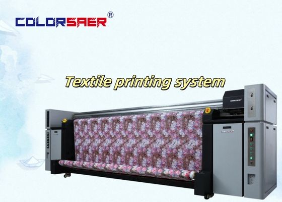 Βιομηχανικός Ψηφιακός Εκτυπωτής Inkjet Υφασμάτων / Υφασμάτων Μεγάλης Μορφής για Βαφή με Εξάχνωση
