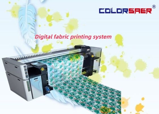 SAER Company 4 & 8 Color High Speed Fabric Digital Printing System for Cotton and Polyester Fabric