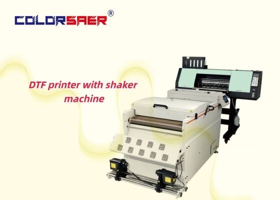 SAER 60CM DTF εκτυπωτής μεγέθους A1 με μηχανή σκόνης Shaker μαζί