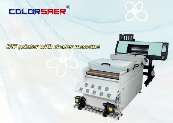 Μεγάλη συσκευή εκτύπωσης DTF απευθείας σε ταινία με μηχανή ανασύνθεσης σκόνης 60cm για ρούχα και μπλουζάκια DTF μελάνι