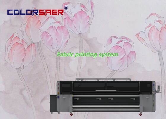 Πολυλειτουργικός ευρύ μορφότυπος 3,2m Νέα τεχνολογία εκτυπωτής υφασμάτων Inkjet εκτυπωτής υφασμάτων με χρωστική και υπολίμανση μελάνι