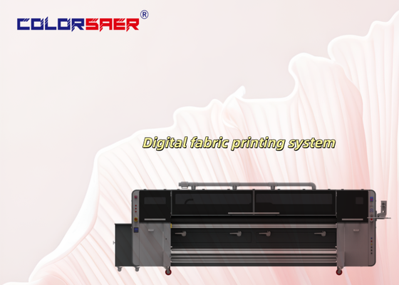 SAER High-End Μεγάλη μορφή 3200mm Ψηφιακό σύστημα εκτύπωσης κλωστοϋφαντουργικών υλικών Πλοτάρισμα υφασμάτων 4 χρώματα ή 8 χρώματα
