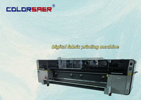 SAER I3200 Print Head CMYK 4 Colors & CMYKGRBK 8 Color 3,2m Textile Printing Machine for Polyester & Cotton Materials