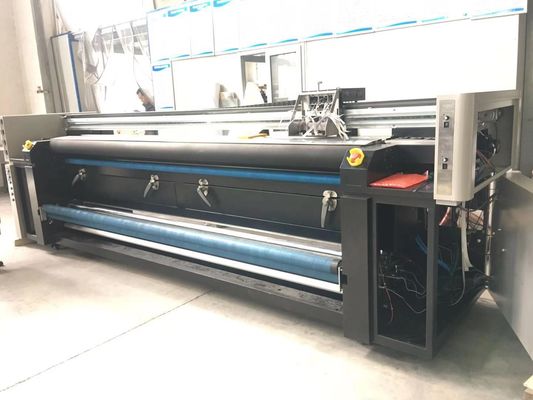 Η διπλή μηχανή εκτύπωσης σημαιών χρώματος CMYK/κατευθύνει στη μηχανή εκτύπωσης υφάσματος με τρία Epson 4720 κεφάλια τυπωμένων υλών
