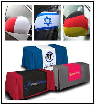 Πλέκοντας έντυπο συνήθεια υλικό πολυεστέρα υφάσματος 100% στρεβλώσεων για την επιτραπέζια κάλυψη