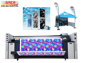 Piezo διπλό CMYK 6500W σημαιοστολίζει το συνεχή εκτυπωτή Inkjet