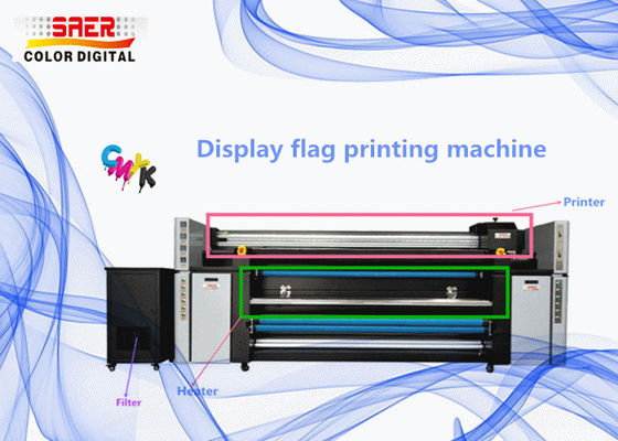 Μηχανή υφαντικής εκτύπωσης Inkjet σημαιών επιδείξεων CMYK 1440dpi