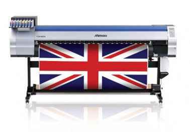 υφαντικός εκτυπωτής Mimaki σημαιών εξάχνωσης 1800mm με το διπλό CMYK θερμαστρών χρώμα μηχανών