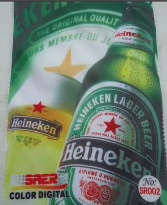 Άμεσο χρωστικών ουσιών WhiteTextile εξάχνωσης ύφασμα εκτύπωσης σατέν ψηφιακό για την παραγωγή της σημαίας