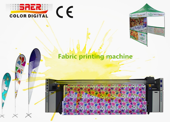 Διπλό CMYK μεγάλο σχήμα εκτυπωτών Inkjet εξάχνωσης χρωστικών ουσιών υφαντικό